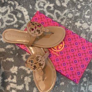 tory burch miller sandal, worn once